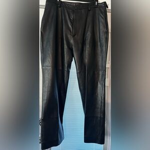 Mens genuine leather pants